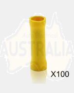 Quikcrimp QKC49 Yellow Butt Splice Pre-Insulated Pack of 100