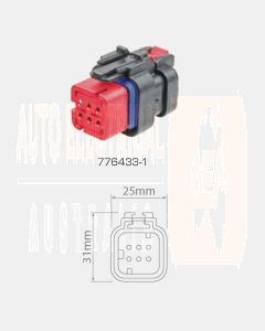 Ampseal 16 - 6 Circuit Plug Connector