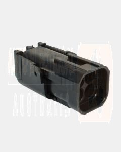 Delphi 12015024 4 Way Black Weather Pack Shroud Sealed Male Connector (Bag of 10)