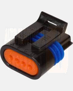 Delphi 12162190 4 Way Black Metri-Pack 150.2 Sealed Female Connector