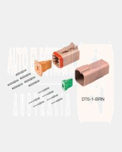Deutsch DT6-1-BRN DT Series 6 Pin Brown Connector Kit