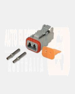 Hella 4960-P 2 Pole Deutsch Connector with Wedge and Contacts