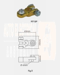 Ionnic 13mm Bolt Battery Terminal - Positive