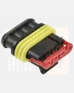 TE Connectivity 282088-1 AMP SUPERSEAL 1.5 Plug, 1 Row, 4 Way (bag of 10)