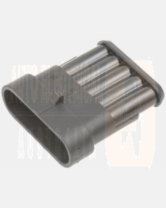   TE Connectivity 282107-1 AMP SUPERSEAL 1.5 Receptacle, 1 Row, 5 Way Connector Housing (Pack of 10)