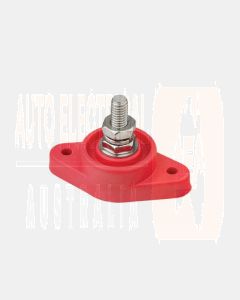 Bussmann JB7713R Red 240A Single 3/8" Stud - Stainless Steel Junction Block