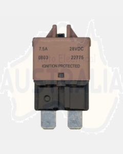 Ionnic CB227-7.5/10 227 Series Circuit Breaker ATC Blade - 7.5A, Pack of 10 (Brown)
