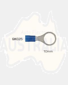 IONNIC QKC25 10.5mm Blue Vinyl Insulated Ring Terminal (Pack of 100)