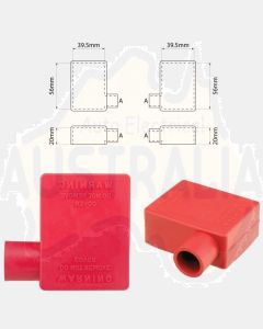 Ionnic SY2914-RED 17.5mm Cable, Left Hand Battery Terminal Insulator - Red (Pack QTY 1)