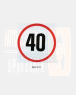 Ionnic 882-911 Bus Warning Light Kit Decal - "40km/h" - NSW