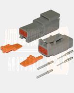 Deutsch DTM Series 2 Way Connector Kit with Nickel Contacts