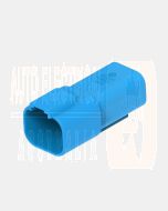 Deutsch DT04-4P-TN07/10 DT Series 4 Pin Blue Receptacle