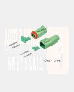Deutsch DT2-1-GRN DT Series 2 Pin Green Connector Kit