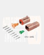 Deutsch DT4-1-BRN DT Series 4 Pin Brown Connector Kit