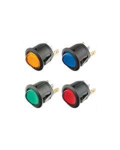 Carling RR12G Switch Round Rocker LED 12/24V - Green