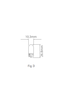 Ionnic 2821/10 Globe Halogen Wedge 12V 3W W2.1x9.5d