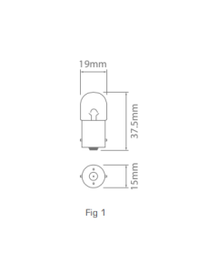 Ionnic 5007/10 Globe Halogen 12V 5W BA15s